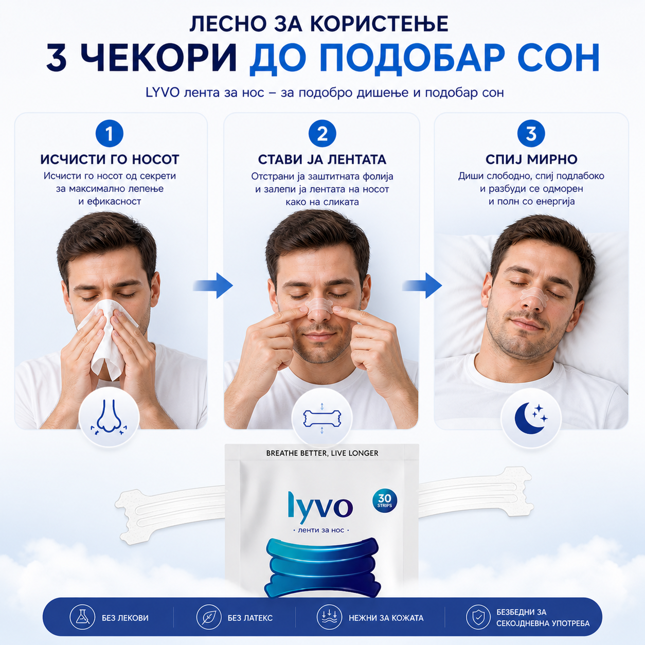 Lyvo - ленти за нос